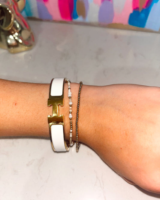 H white Linley bracelet