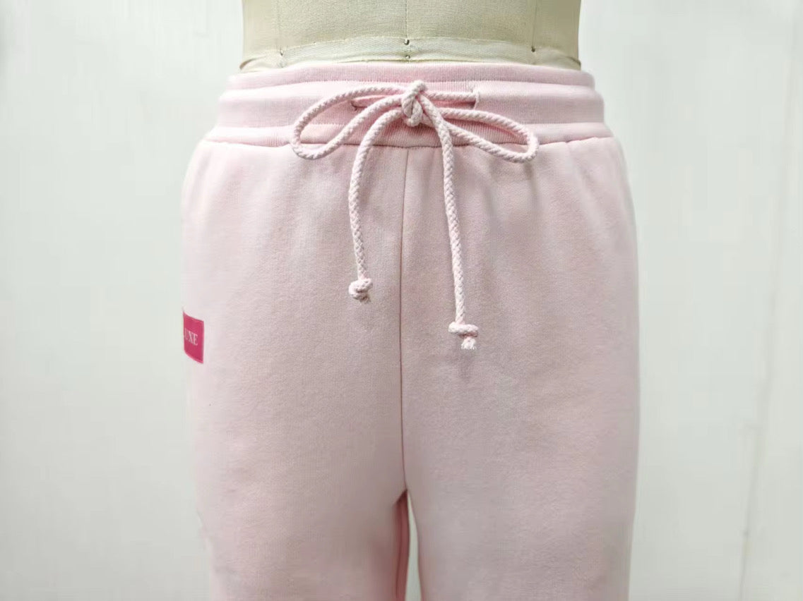 GLUXE Pinky Sweatpants